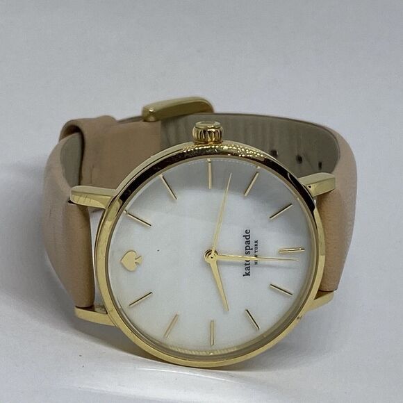 Kate Spade New York Metro 0073 Women Beige Leather Analog Dial Wrist Watch VK106 main image 4